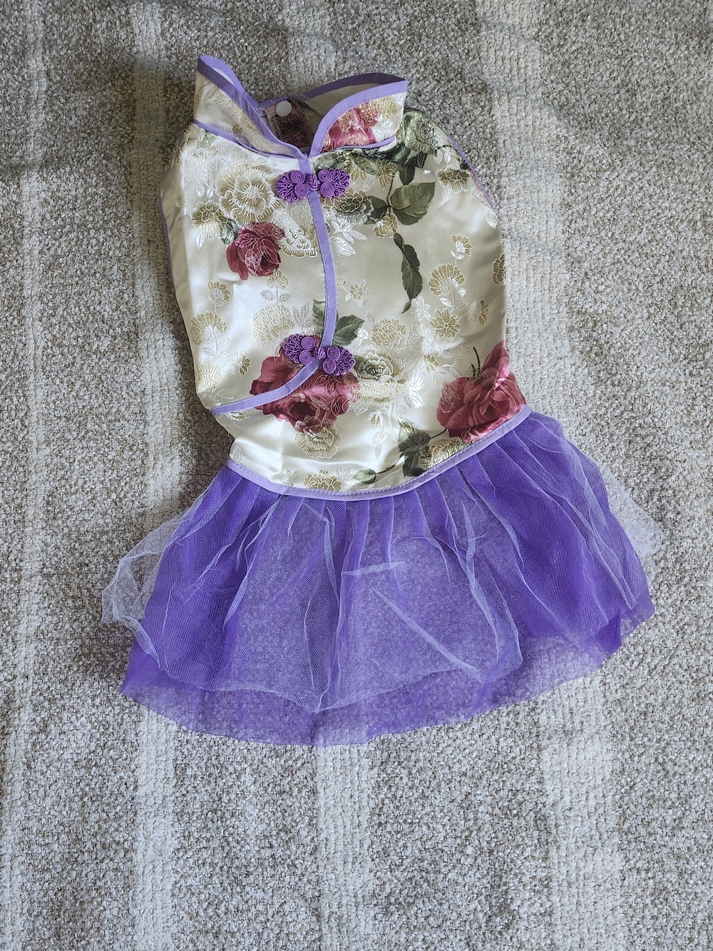 & Other Stories Purple Floral Dog Dress